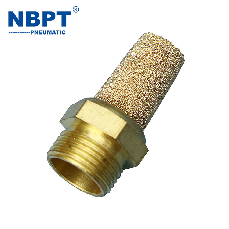 Peças pneumáticas Silenciador pneumático de latão
